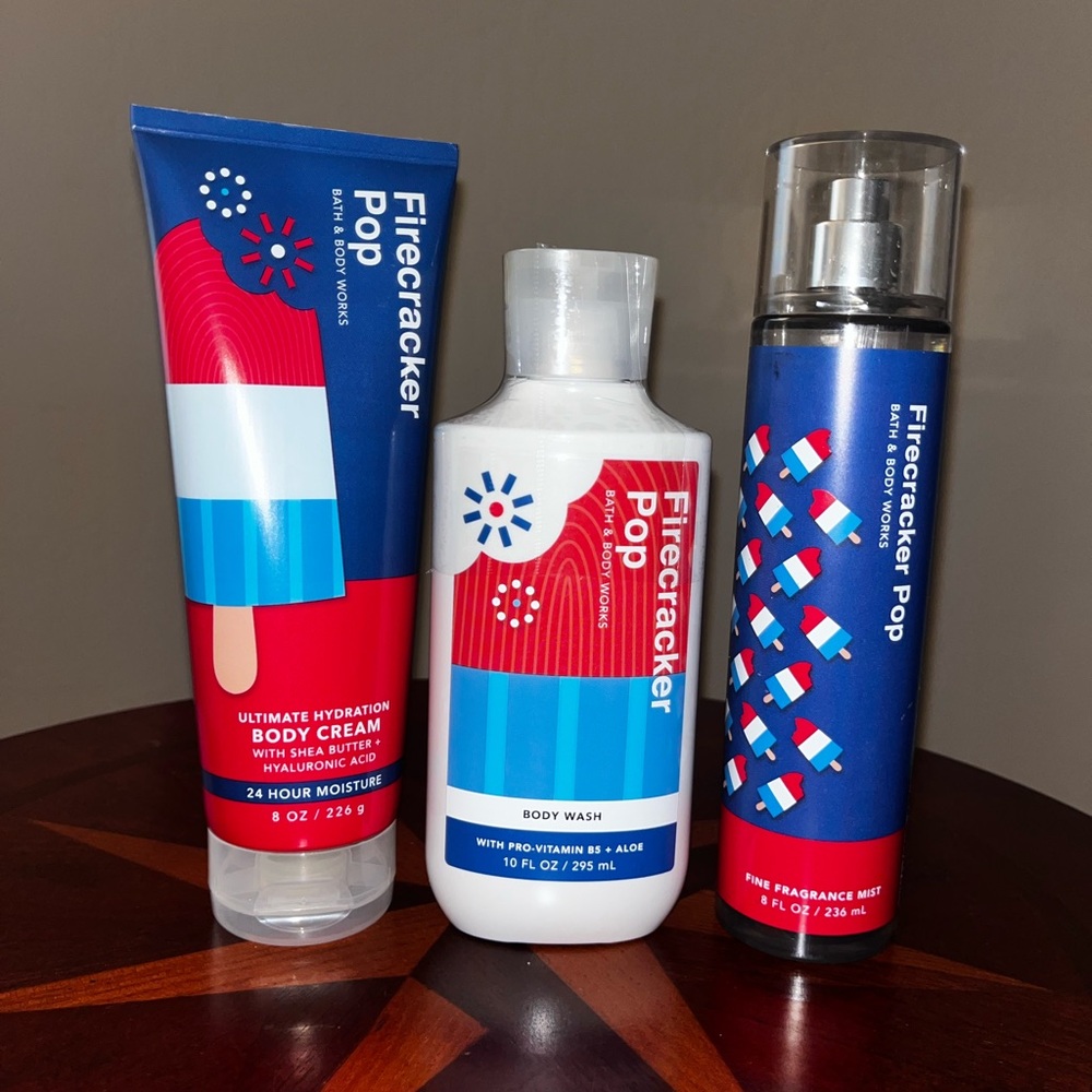 Bath & Body Works Firecracker Pop Set of 3